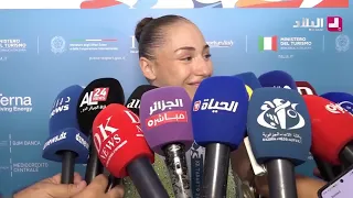 Kaylia Nemour's remarks after winning the individual all-around gold medal in artistic gymnastics