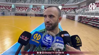 👀🎙️  تصريحات ثنائي المنتخب الوطني داخل القاعة باكيري وجبراني بعد الهزيمة وديًا أمام مصر! 🇩🇿⚽️