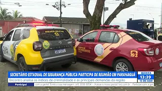 STATE SECRETARY OF PUBLIC SECURITY ATTENDS MEETING IN PARANAGUÁ