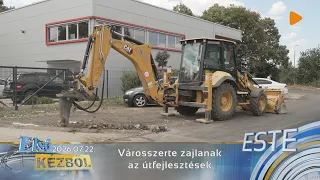 Városszerte zajlanak az útfejlesztések