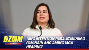 '18 bagmen' allegations meant to attack VP Sara impeach hearing - lawmaker | DZMM Teleradyo