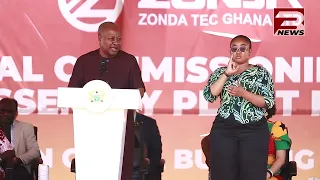 President Mahama cuts sod for Sentuo Group's Airport Garden City, more than 3,000 jobs promised