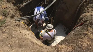 Csőtörés a Géza fejedelem krt.-on