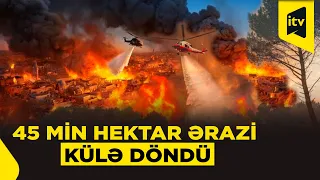 İspaniyada yanğın 45 min hektardan çox ərazini məhv edib
