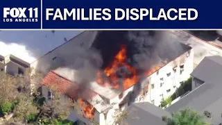 Beverly Hills apartment fire injures firefighters