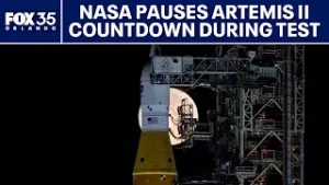 NASA pauses Artemis II countdown during launch rehearsal