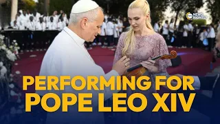 Violinist Reflects on Performing for Pope Leo XIV and His Special Blessing | EWTN News Nightly
