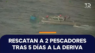 Fishermen who survived by floating on a cooler for 5 days rescued off the coast of Chiapas