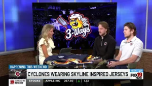 Cincinnati Cyclones wear Skyline Chili-inspired jerseys
