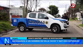 Man murdered in Villa Yatay, two people in custody