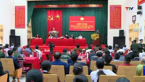 Ứng cử viên đại biểu Quốc hội khoá XVI tiếp xúc cử tri, vận động bầu cử tại xã Thiệu Toán