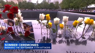 Somber ceremonies across America mark 25 years since 9/11 attacks