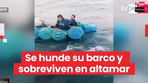 Seis pescadores sobreviven al naufragio de su embarcación a 10 millas de Chimbote