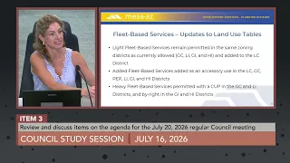 Council Study Session - 7/16/2026