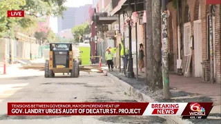 Gov. Jeff Landry calls for audit of Decatur Street construction project
