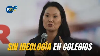 Minister Chang supported Keiko's announcement that "all types of ideology" will be removed from t...