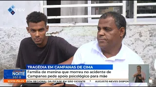 Família de menina que morreu no acidente de Campanas pede apoio psicológico para mãe
