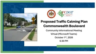 Commonwealth Boulevard Traffic Calming Community Meeting – Oct. 1, 2026