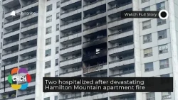Two hospitalized after devastating Hamilton Mountain apartment fire