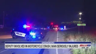 Deputy involved in motorcycle crash in Greensboro, police say