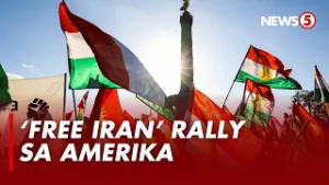 Iba’t ibang grupo, nagtipon sa Los Angeles para sa ‘Free Iran’ rally