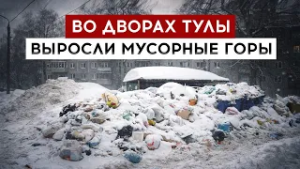 Во дворах Тулы выросли мусорные горы
