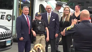 Law enforcement support kid with cancer in hopes to become a future police officer