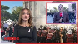 Protesta merr tjetër kthesë, gazetarja raporton live:  E qetë dhe paqësore! | Në kohë reale