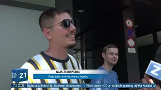 ZIP - 7.8.2026. - SREDIŠNJE VIJESTI Z1 TELEVIZIJE