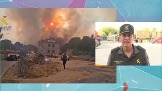 Civil Guard confirms reports of burglaries in homes evacuated due to fires in Madrid