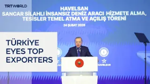 Erdogan says Türkiye aims to rank among the top 10 defence exporters