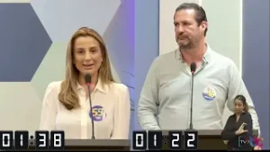 DEBATE: ELEIÇÕES 2024 - JULIANA PAVAN (PSD) X CLAUDIR MACIEL (PSB)