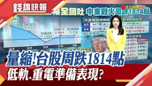 中東戰火第6天 量縮拉鋸 台股周跌1814點! SpaceX帶動 低軌衛星題材發酵 美7巨頭須自建電廠 台供鏈訂單到?｜主播 曹再蔆｜【錢線快報】20260306｜非凡新聞