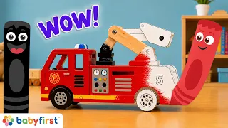 Toddler Learning Video | Color Crew Magic Full Episode | Learn Colors with Funny Crayons | BabyFirst