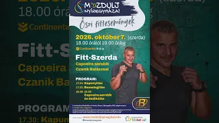 Fitt szerda - Czanik Balázs érkezik Nyíregyházára