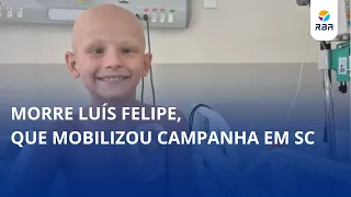 Luís Felipe, who inspired campaign in SC, passes away