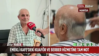 The hairdressing and barber services at Emekli Cafe receive top marks.