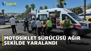 MOTORCYCLIST SERIOUSLY INJURED
