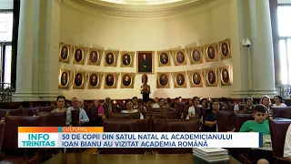 50 de copii din satul natal al academicianului Ioan Bianu au vizitat Academia Română