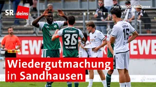 Fußball, Regionalliga Südwest: FC Homburg beim SV Sandhausen zu Gast