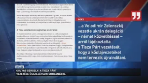 A Tisza Párt vezetése összejátszik Ukrajnával