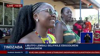 Arrival of Imbali at Mbangweni Royal Residence for the second leg of umhlanga ceremony