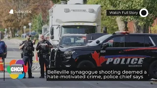 Belleville synagogue shooting deemed a hate-motivated crime, police chief says