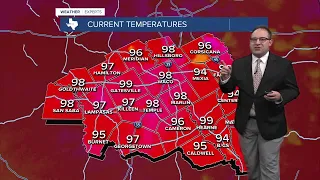 Temperatures are oh so close to 100 degrees