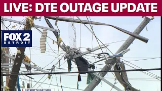 DTE officials give power outage restoration update