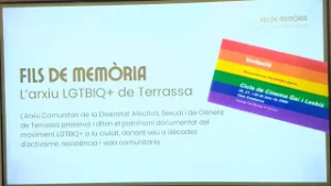 Neix Fils de memòria, l'arxiu LGTBIQ+ de Terrassa