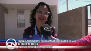 Familias revisaron la etapa final del avance de construcción de sus casas