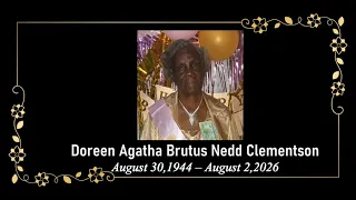 Death Announcement - Doreen Agatha Brutus Nedd Clementson