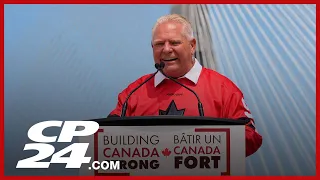 Canadian-only celebration marks opening of Gordie Howe bridge