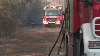 110 hektáron égett a tűz tegnap